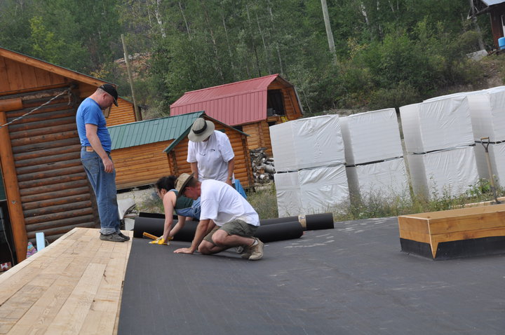 Roofing, Rain and and a Popcan Wall