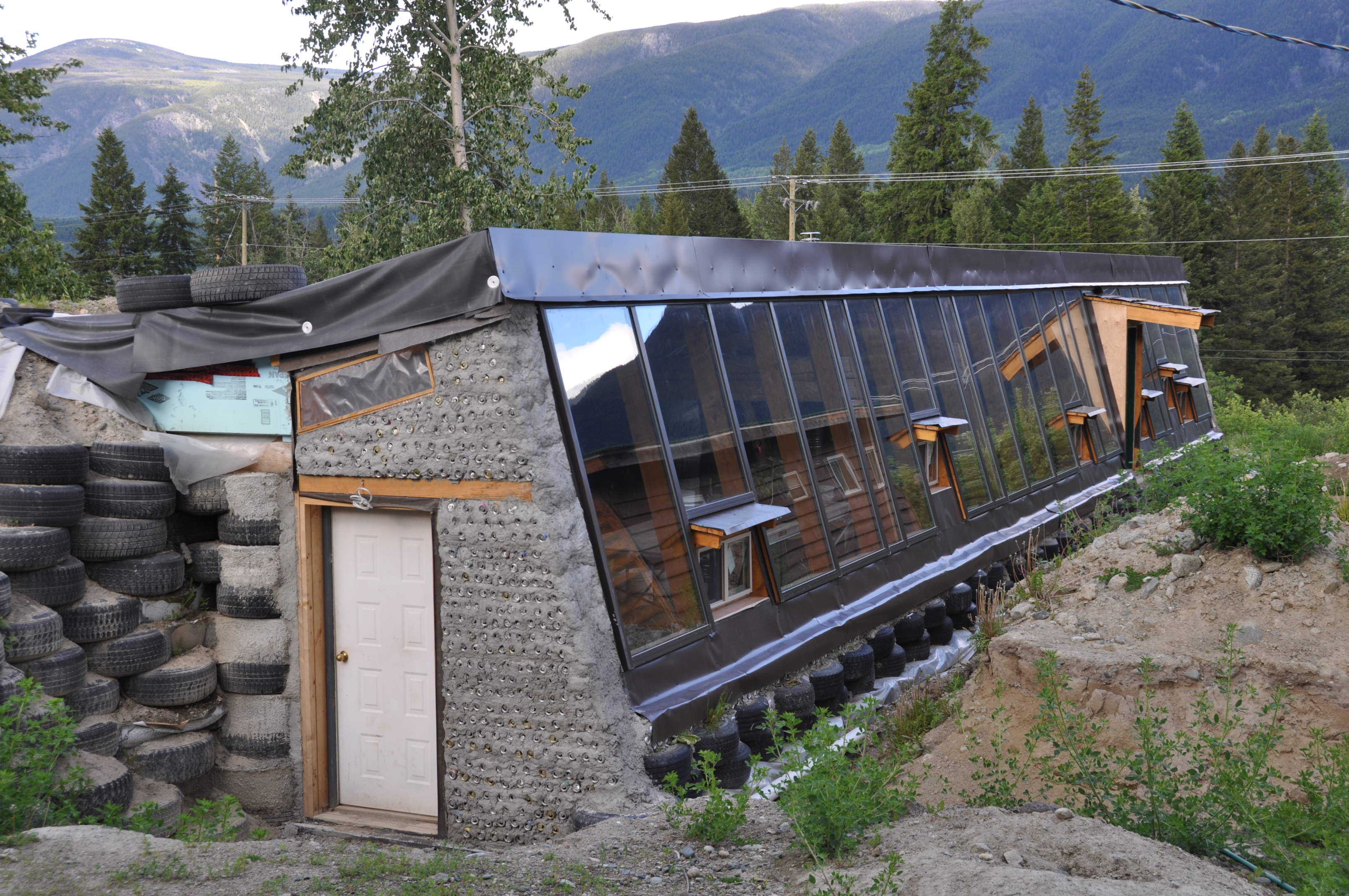 Front Flashing For the Earthship Roof