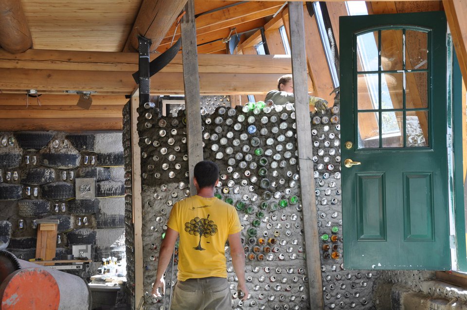 Video of Can Wall at our Earthship