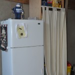 Our old pantry...brought over to the Earthship.